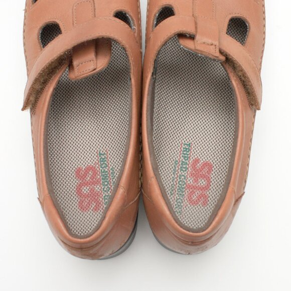 SAS Womens Brown Roamer Sandals Tripad Comfort Size 9 Strapped Leather - Picture 4 of 7